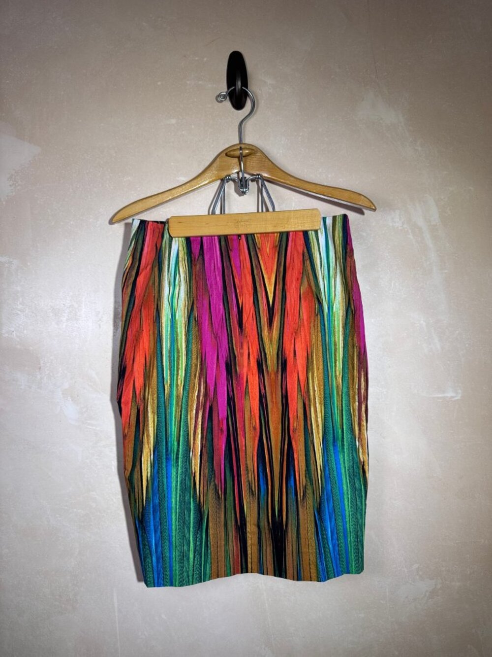 Worthington Ikat Multicolor Striped Pencil Skirt Sz 10